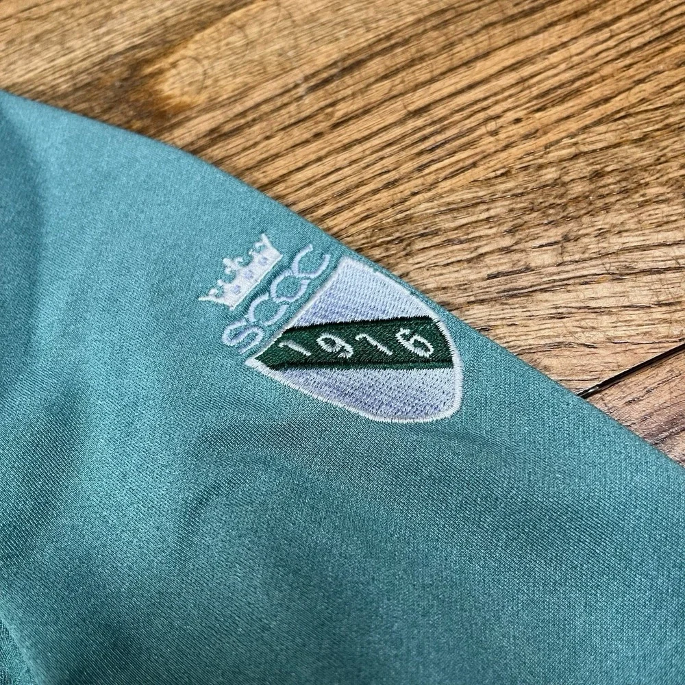 Peter Millar Crown‎ Sport Pullover Perth Green Performance 1/4 Zip Golf Sz XL